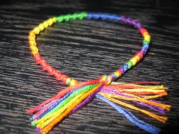 This is a picture of a wrap patterend bracelet.